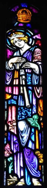 Female saint window